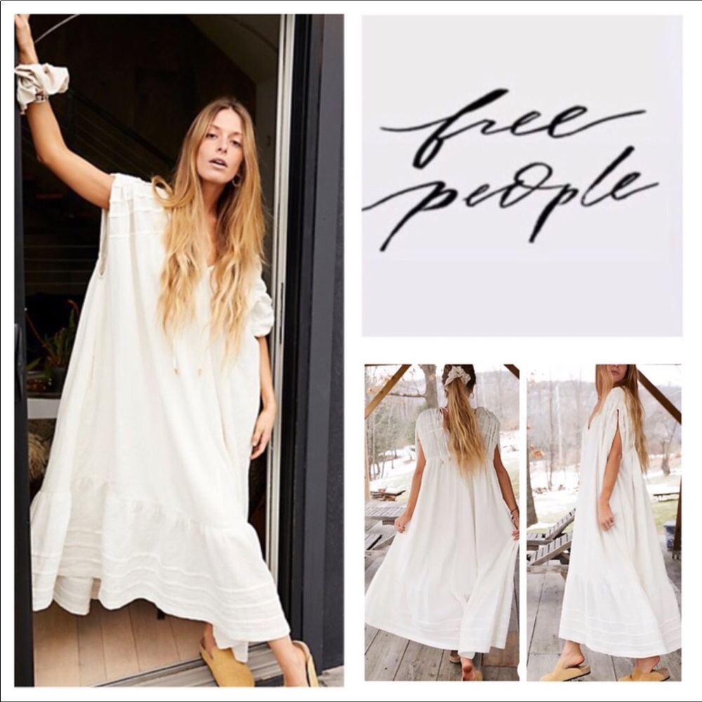 Free People In The Mood For This Midi Dress.  NWT.